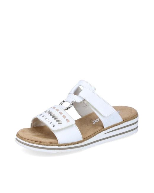 Rieker White Klassische Sandalen V0636