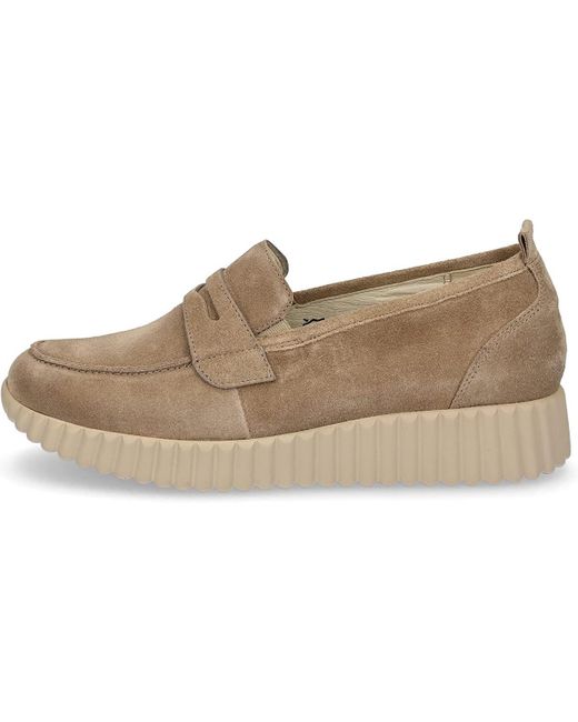 Waldläufer Metallic Damen Leder Slipper Loafer H-Lorela