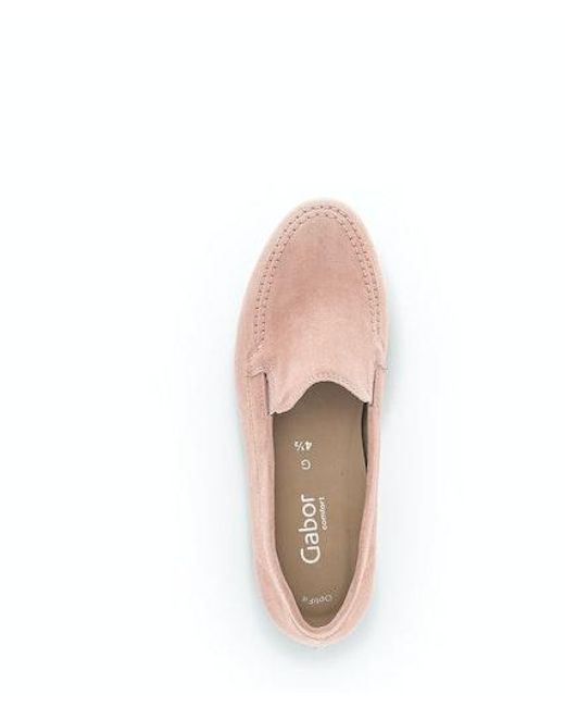 Gabor Pink Mokassin Slipper
