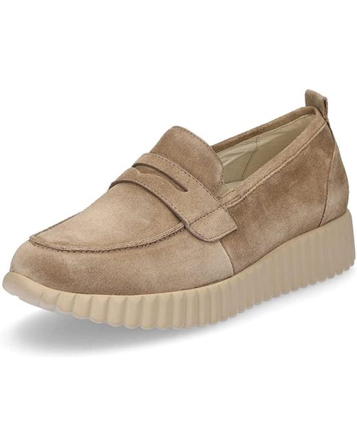 Waldläufer Metallic Damen Leder Slipper Loafer H-Lorela