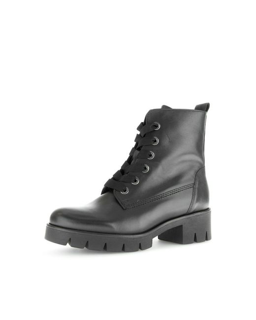 Gabor Black Combat Boots