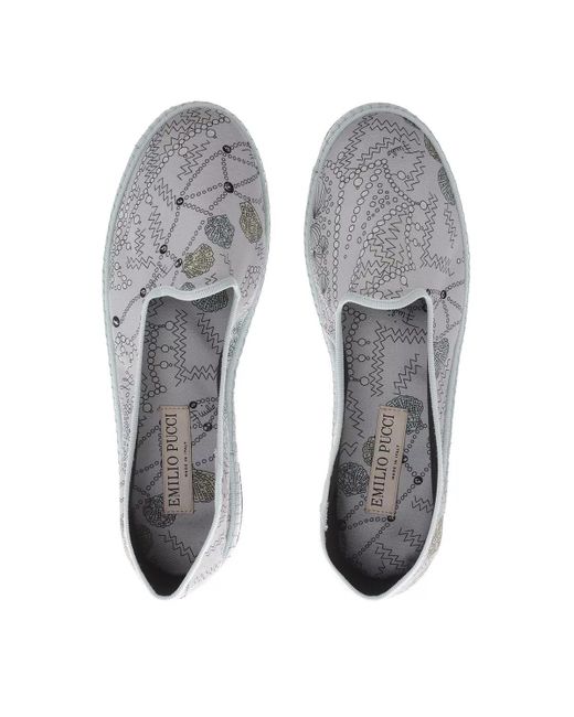 Emilio Pucci Gray Komfort slipper