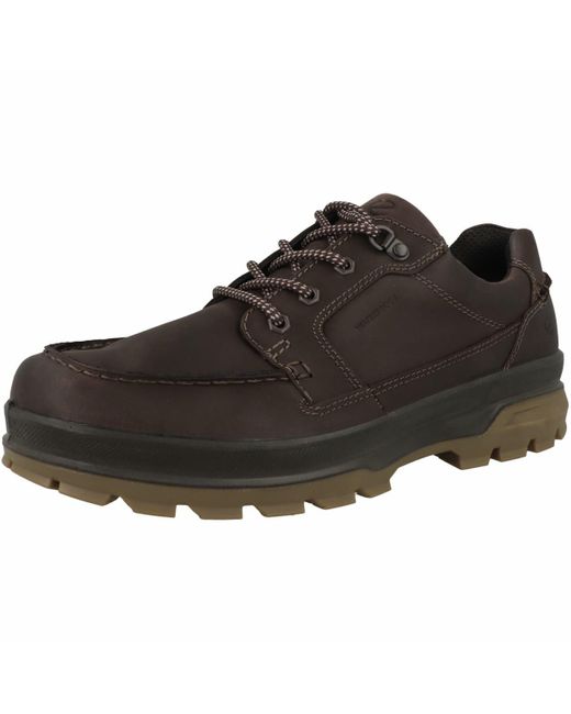 Ecco Schnürschuhe Rugged Track Dunkelbraun 42 in Brown für Herren