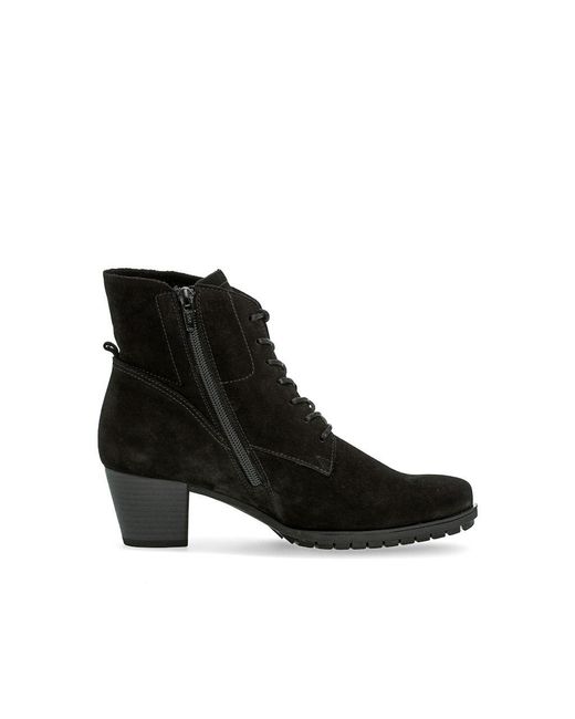 Gabor Black Nubuk Schwarz