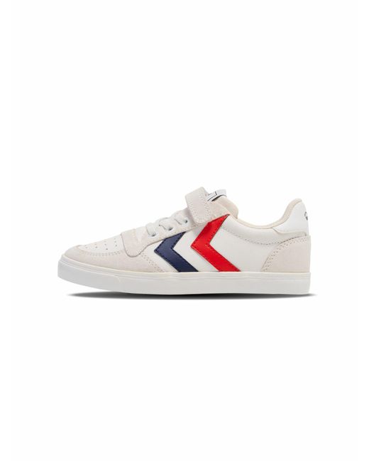 Hummel White Slimmer Stadil Leather Low Jr