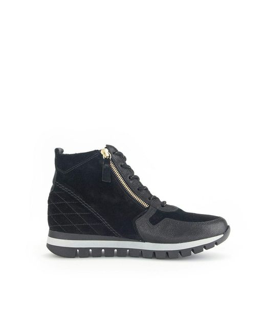 Gabor Black Nubuk Schwarz