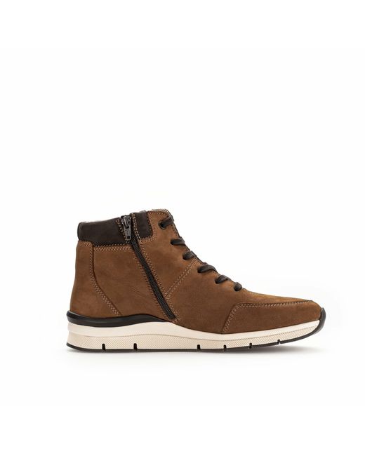 Gabor Pius Herren Sneaker,Zertifiziertes Leder,Wechselfußbet in Brown für Herren