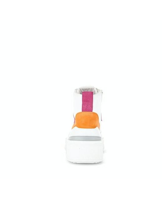 Gabor White High-Top Sneaker