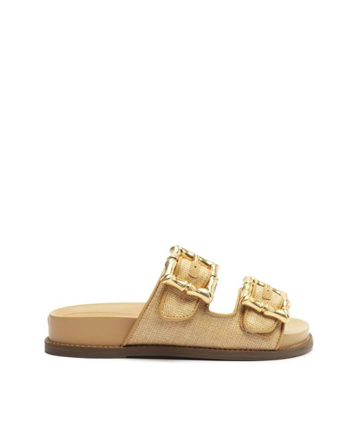 SCHUTZ SHOES Enola Casual Sandal in Natural | Lyst