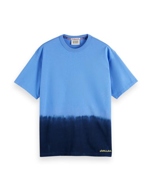 Scotch & Soda Blue 'Dip Dye T-Shirt for men