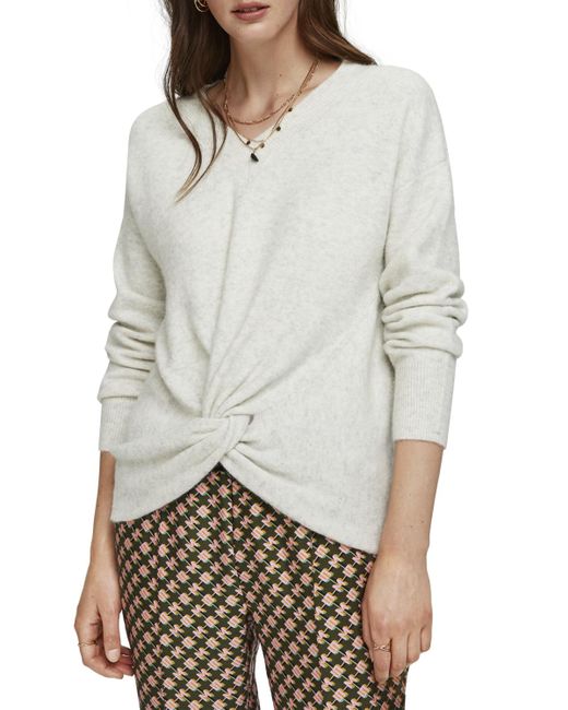 Scotch & Soda White Knot Front Pullover