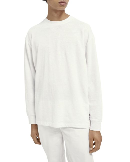 Scotch & Soda White Relaxed-Fit T-Shirt for men