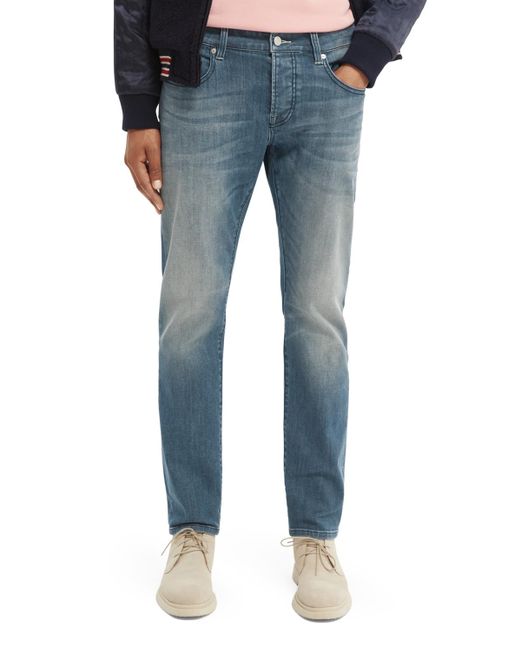 Scotch & Soda Blue Ralston Regular Slim-Fit Jeans – for men