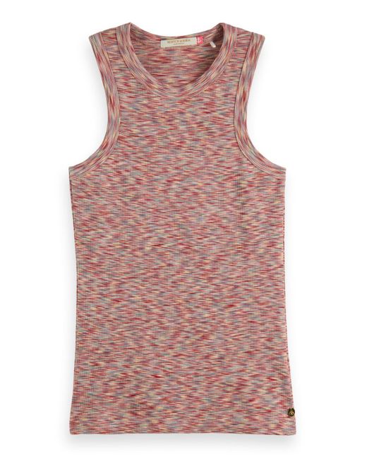 Scotch & Soda Pink Space Dyed Racer Tank