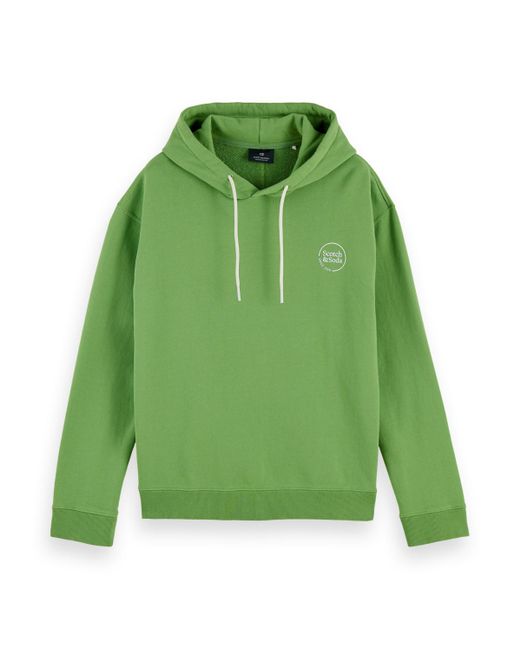 Scotch & Soda 'Relaxed-Fit Hoodie in Green for Men | Lyst