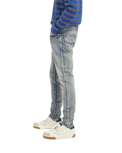 Scotch & Soda Skim Skinny Fit Jeans in Blue for Men | Lyst