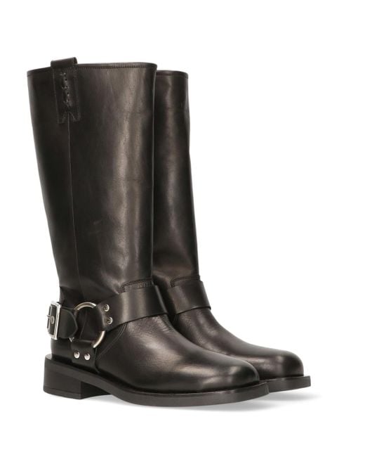 Scotch & Soda Black Doris Knee High Boots