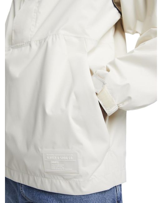 Scotch & Soda Recycled Anorak in White for Men | Lyst