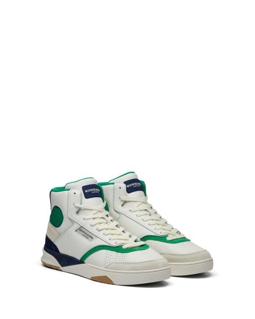 Scotch & Soda White Court Cup Sneakers for men