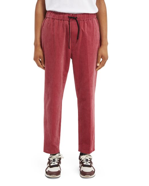 Scotch & Soda 'Fave Corduroy Tapered-Fit Organic Cotton Jogger Pants for men
