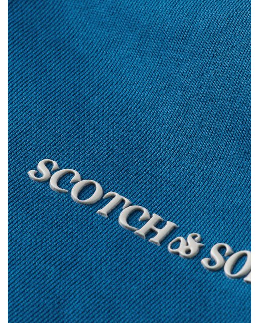 Scotch & Soda Blue Colorblock Zip-Up Hoodie