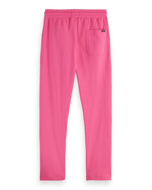 Scotch & Soda Pink 'Tapered-Fit Organic Cotton Sweatpant Pants for men