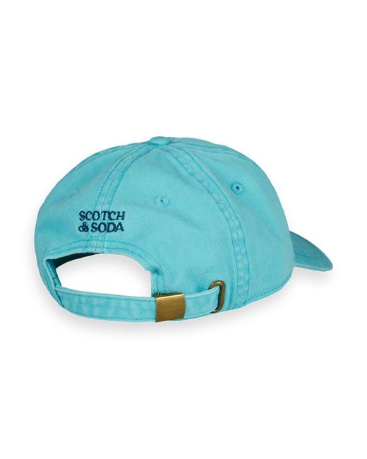 Scotch & Soda Blue Logo Twill Cap for men
