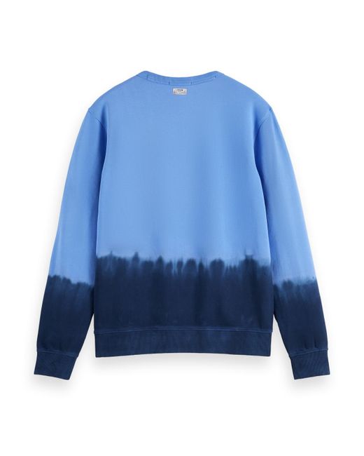 Scotch & Soda Blue 'Dip Dye Sweatshirt for men