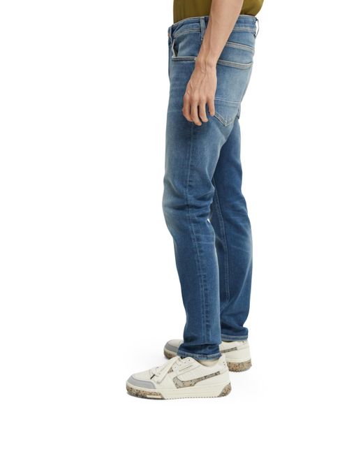 Scotch & Soda Blue The Skim Super-Slim Fit Jeans for men