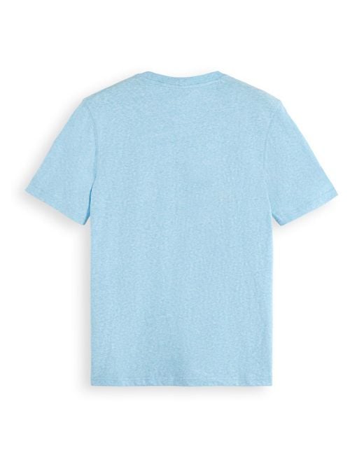 Scotch & Soda Blue 'Melange Label T-Shirt for men