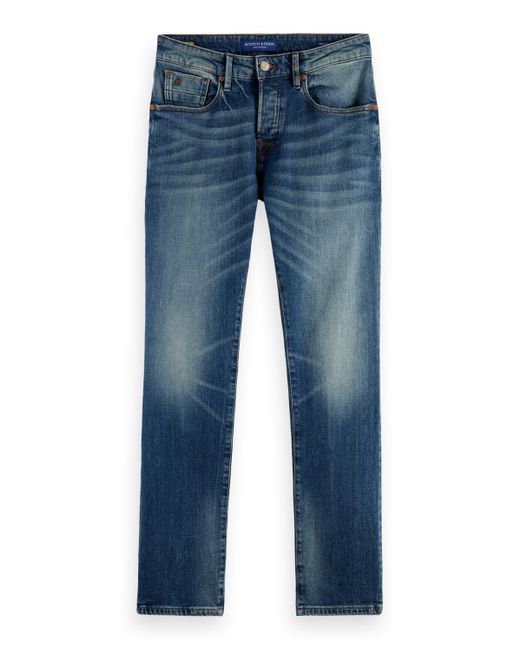Scotch & Soda Blue Ralston Regular Slim Fit Jeans for men