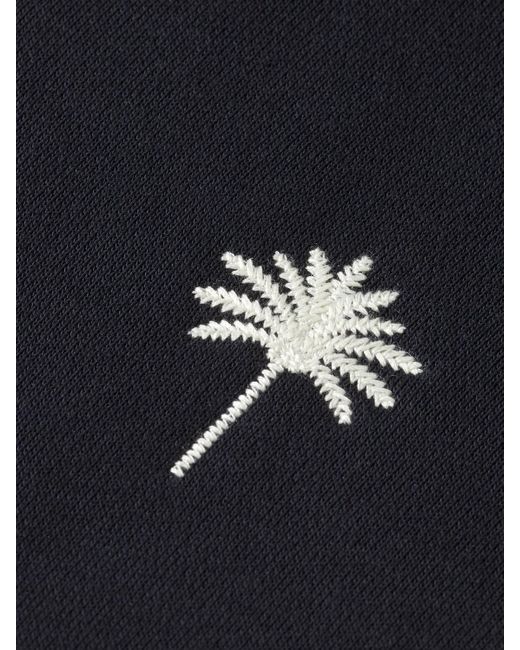 Scotch & Soda Blue 'Palm Embroidered Sweatshirt for men