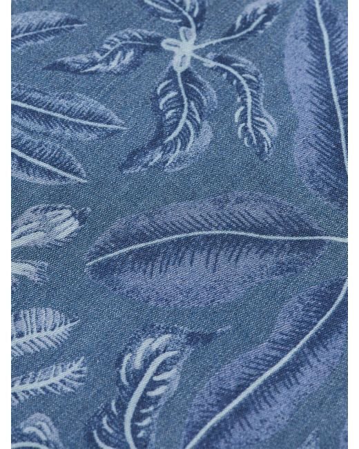Scotch & Soda Blue 'Unconstructed Floral Printed Blazer for men
