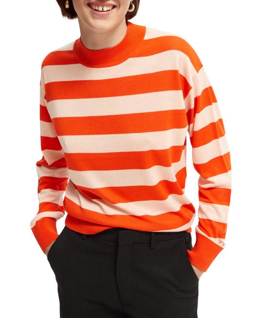 Scotch & Soda Orange Relaxed-Fit Sweater