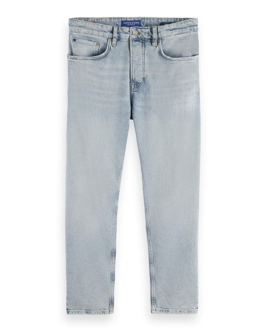 Scotch & Soda Blue The Dean Loose Tapered-Fit Jeans for men