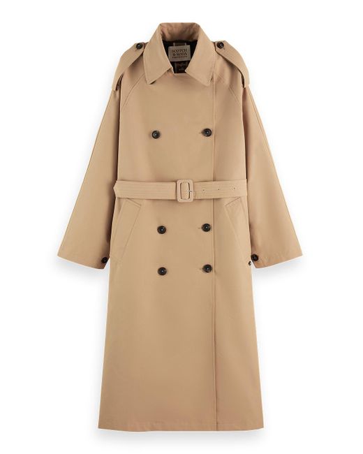 Scotch & Soda Natural 'Oversized Classic Trench