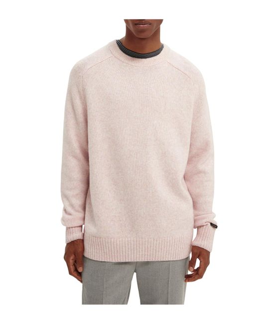 Scotch & Soda Pink 'Relaxed Crewneck Sweater for men