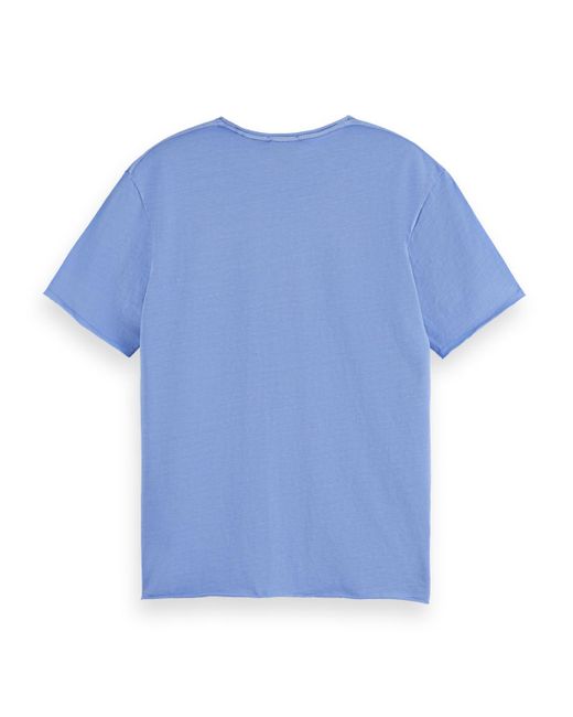 Scotch & Soda Blue 'Raw Edge T-Shirt for men