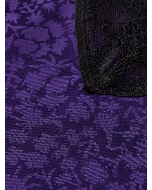 Scotch & Soda Purple Camisole With Lace Detail