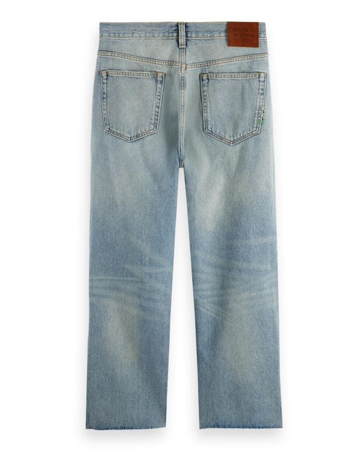 Scotch & Soda Blue The Vert Cropped Organic Cotton Jeans for men