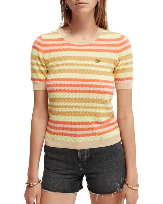 Scotch & Soda Multicolor 'Knitted Organic Top
