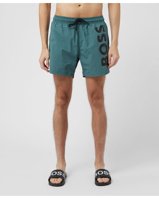 BOSS by HUGO BOSS Octopus Swim Shorts in Blue for Men Lyst