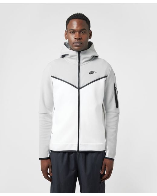 Nike Tech Fleece Full Zip Hoodie in Grey (Gray) for Men | Lyst