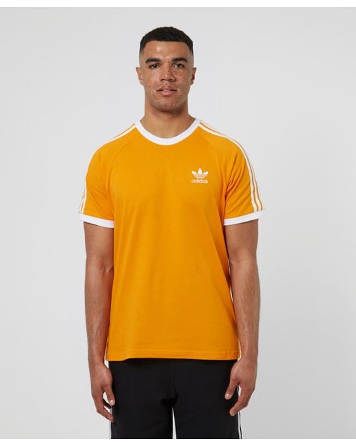 adidas Originals Cotton 3-stripes California T-shirt in Orange for Men |  Lyst Australia