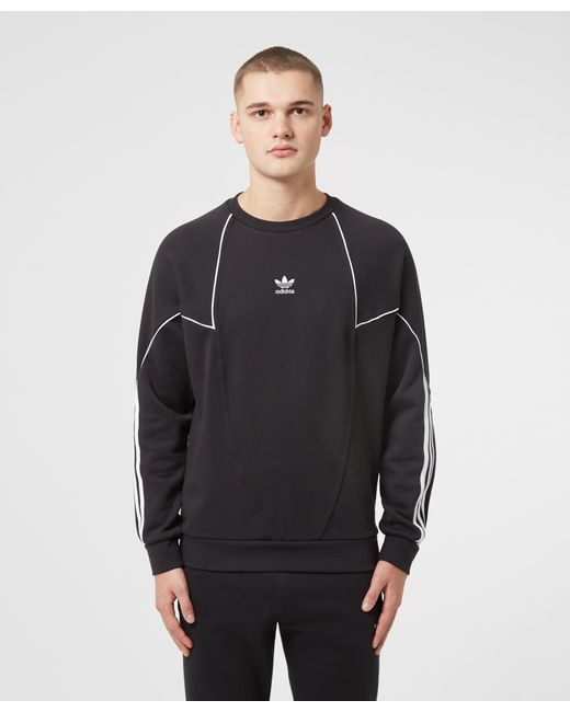 adidas Originals Trefoil Abstract Sweatshirt in Black for Men | Lyst
