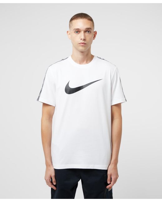 Nike Repeat Swoosh T-shirt in White for Men | Lyst Australia
