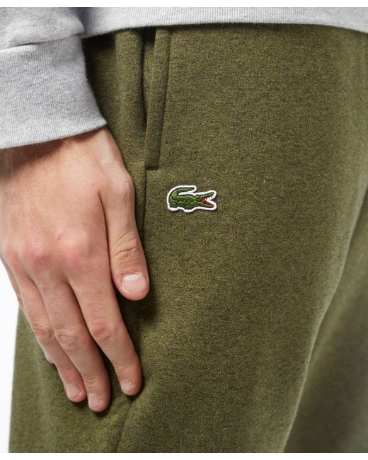 lacoste slim cuffed fleece joggers