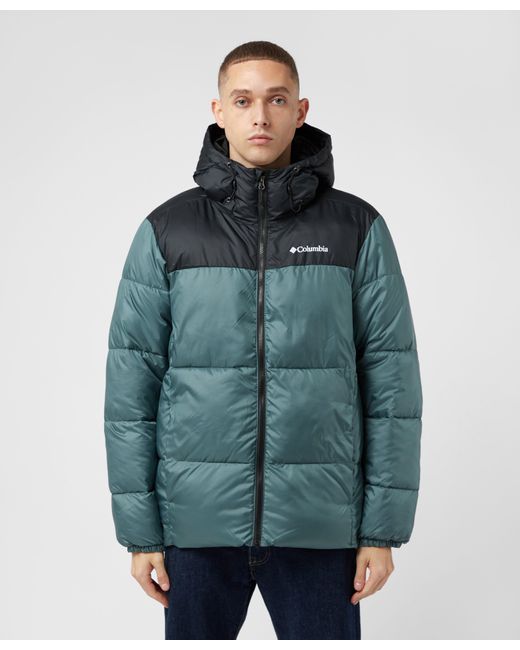 Columbia Puffect Hooded Jacket in Blue for Men | Lyst