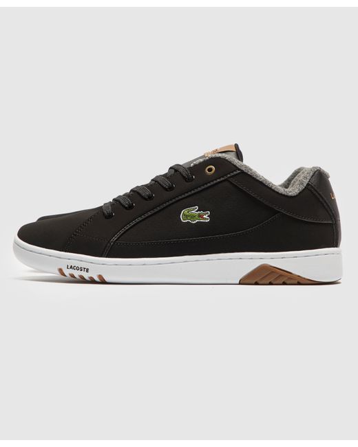 lacoste deviation leather black