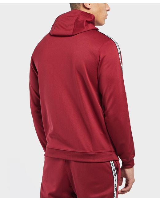 Nike Synthetic Gel Tape Full Zip Hoodie in Red for Men | Lyst